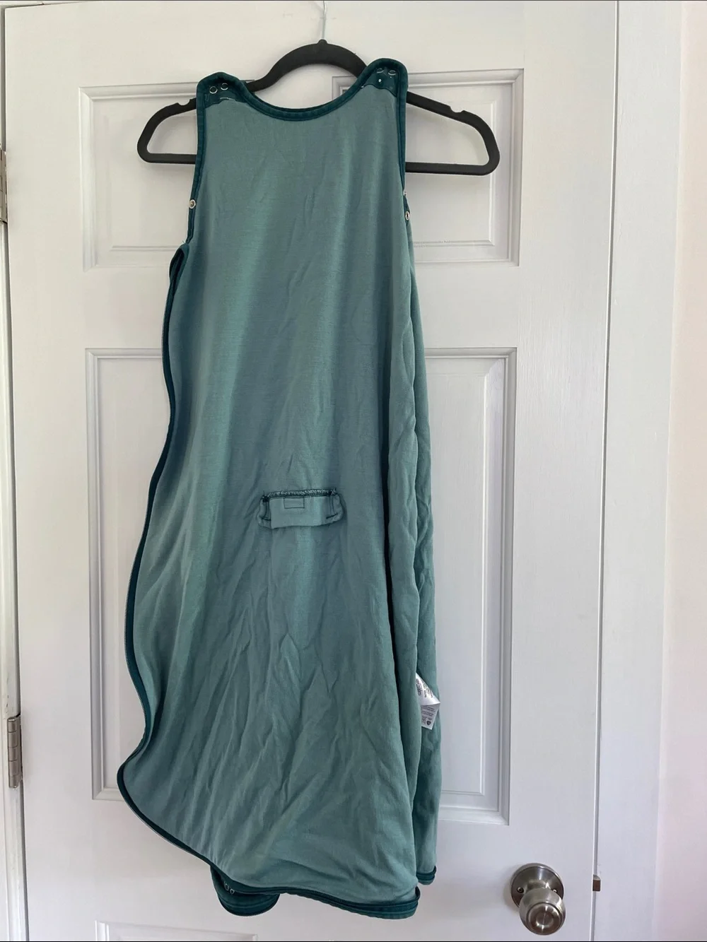 Woolino Teal Space-Print Sleep Sack